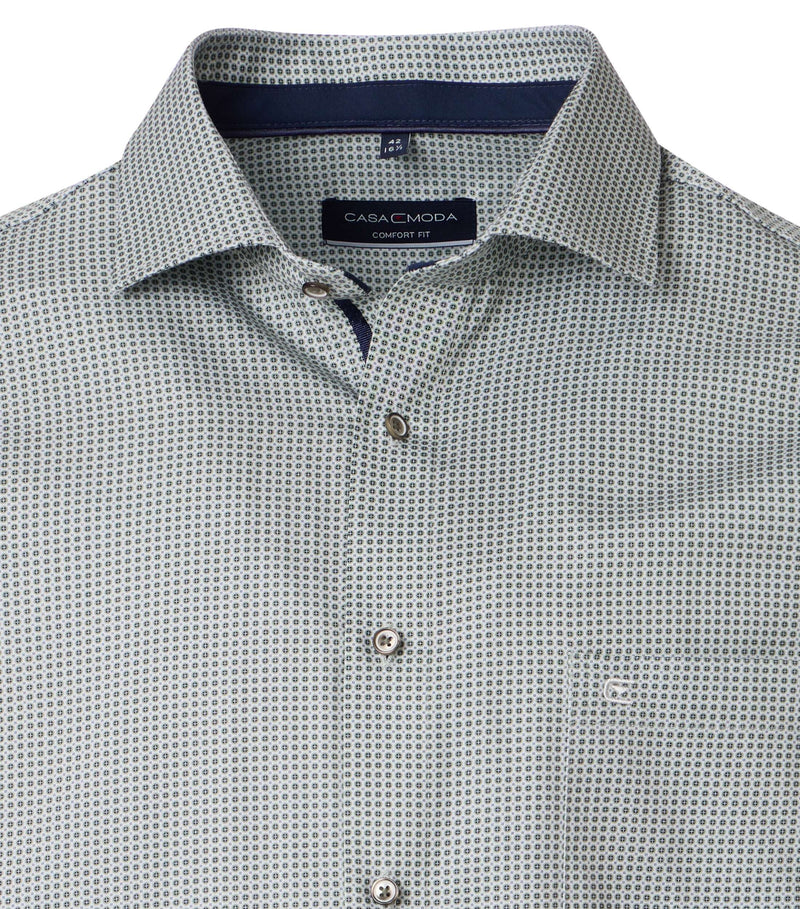 Print City Shirt - Green Milleu