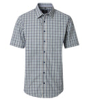 Check Short Sleeve Shirt - Light Blue