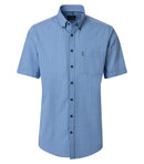 Check Short Sleeve Shirt - Light Blue
