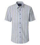 Stripe Short Sleeve Shirt - Light Blue