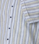 Stripe Short Sleeve Shirt - Light Blue