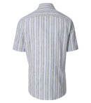 Stripe Short Sleeve Shirt - Light Blue