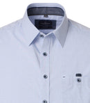 Casual Short Sleeve Shirt - Light Blue