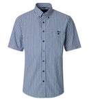 Stripe Short Sleeve Shirt - Light Blue