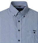 Stripe Short Sleeve Shirt - Light Blue