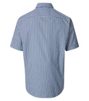 Stripe Short Sleeve Shirt - Light Blue
