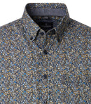 Print Short Sleeve Shirt - Blue