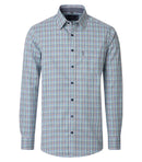 Check Long Sleeve Shirt - Green Milleu