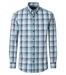 Check Long Sleeve Shirt - Green Milleu