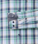 Check Long Sleeve Shirt - Green Milleu