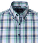 Check Long Sleeve Shirt - Green Milleu