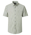 Stripe Short Sleeve Shirt - Green Milleu