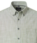 Stripe Short Sleeve Shirt - Green Milleu