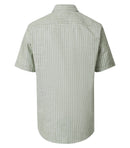 Stripe Short Sleeve Shirt - Green Milleu