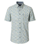 Print Short Sleeve Shirt - Green Milleu