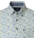 Print Short Sleeve Shirt - Green Milleu