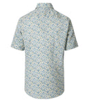 Print Short Sleeve Shirt - Green Milleu