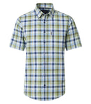 Check Short Sleeve Shirt - Green Milleu