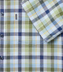 Check Short Sleeve Shirt - Green Milleu