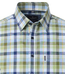 Check Short Sleeve Shirt - Green Milleu