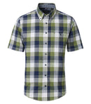 Check Short Sleeve Shirt - Green Milleu