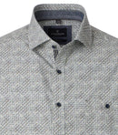 Print Short Sleeve Shirt - Green Milleu