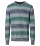 Pattern Round Neck Jumper - Green