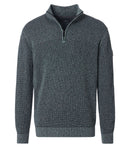 Plain Troyer Zip Jumper - Green
