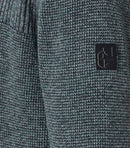 Plain Troyer Zip Jumper - Green