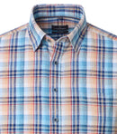 Check Short Sleeve Shirt - Turquoise