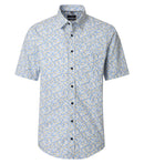 Print Short Sleeve Shirt - Yellow