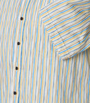 Print Short Sleeve Shirt - Yellow