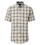 Check Short Sleeve Shirt - Yellow