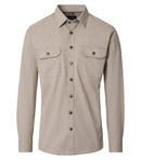 Self Shade Overshirt - Beige