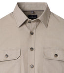 Self Shade Overshirt - Beige