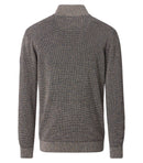 Plain Troyer Zip Jumper - Brown