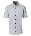 Print Short Sleeve Shirt - Silver