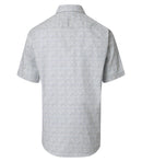 Print Short Sleeve Shirt - Silver