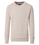 Plain Round Neck Jumper - White Alyssum