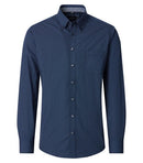 Casual Fit Print Shirt -  Blue