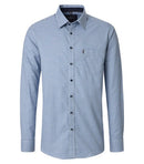 Comfort Fit Print Shirt - Light Blue