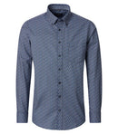 Comfort Fit Print Shirt - Light Blue