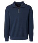 Troyer Zip Sweatshirt - Dark Blue