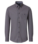 Casual Fit Print Shirt - Brown