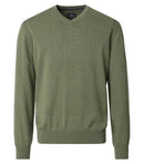 Plain V Neck Jumper - Four Leaf Clover