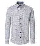 Comfort Fit Print Shirt - Garnet