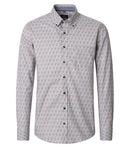Comfort Fit Print Shirt - Garnet