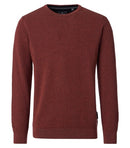 Plain Round Neck Jumper - Burnt Henna