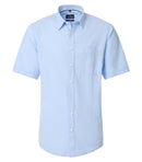 Casual Short Sleeve Shirt - Light Blue