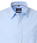 Casual Short Sleeve Shirt - Light Blue